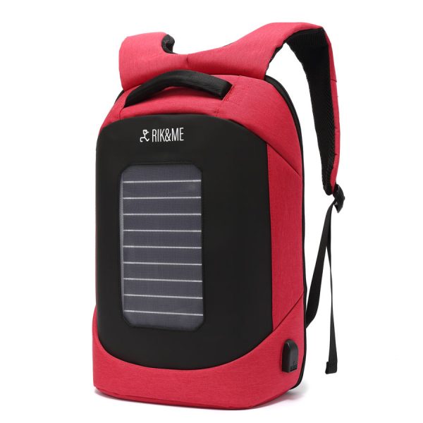 comprar mochila solar roja